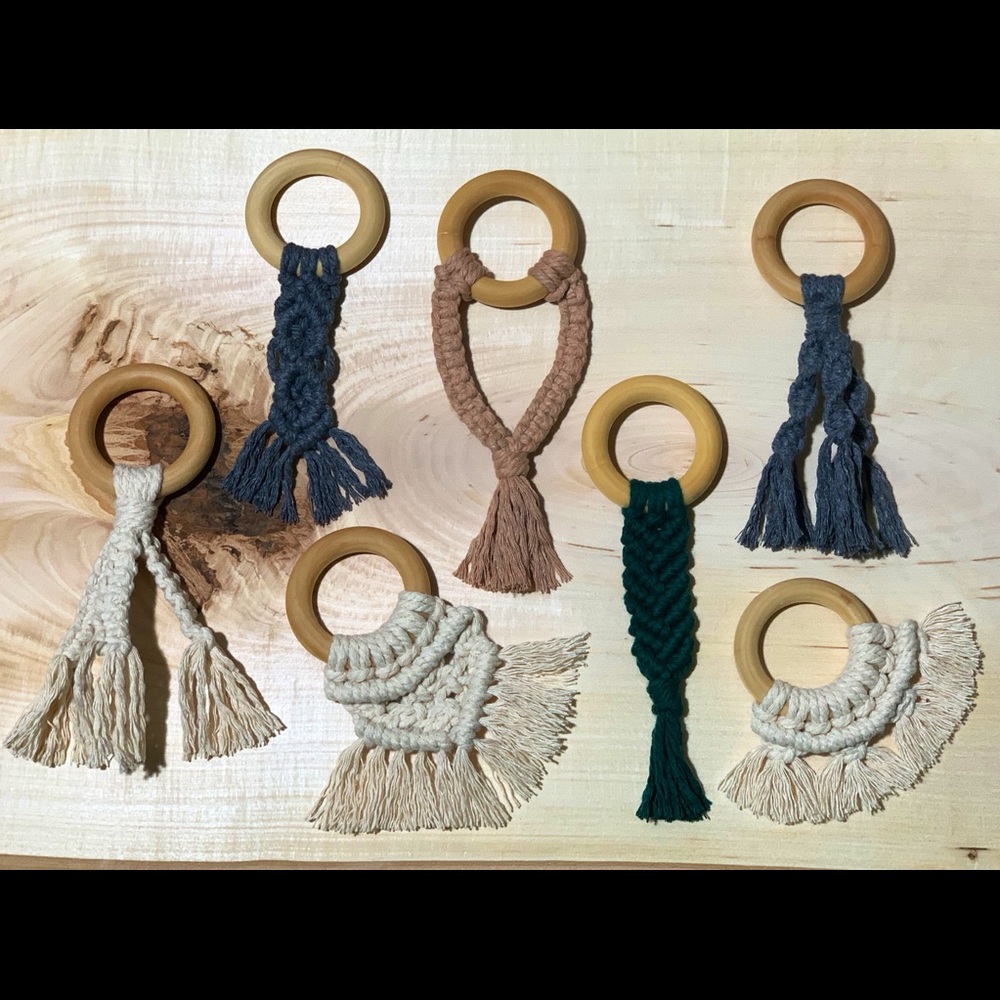 Organic Macrame baby Teether